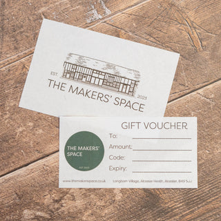 The Makers' Space Gift voucher